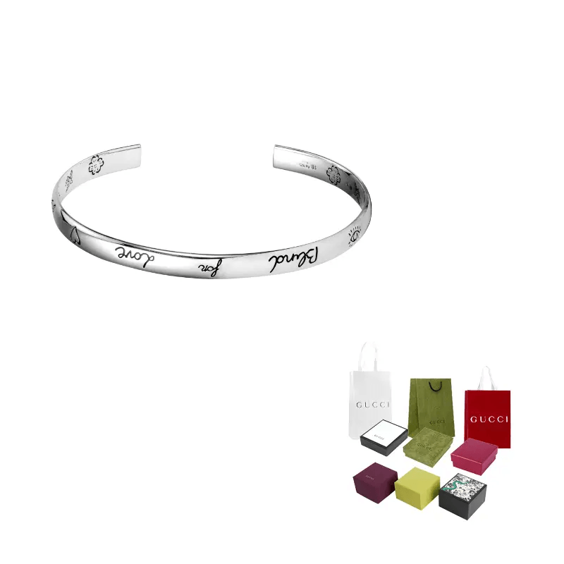Gucci Blind For Love Silver Bracelet — фото 4