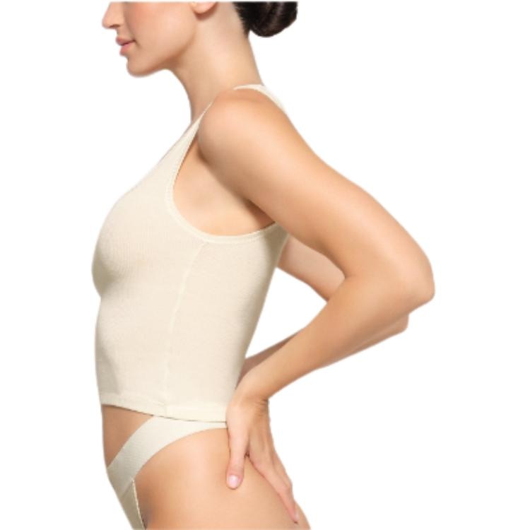 SKIMS Cotton Rib Tank Bone White