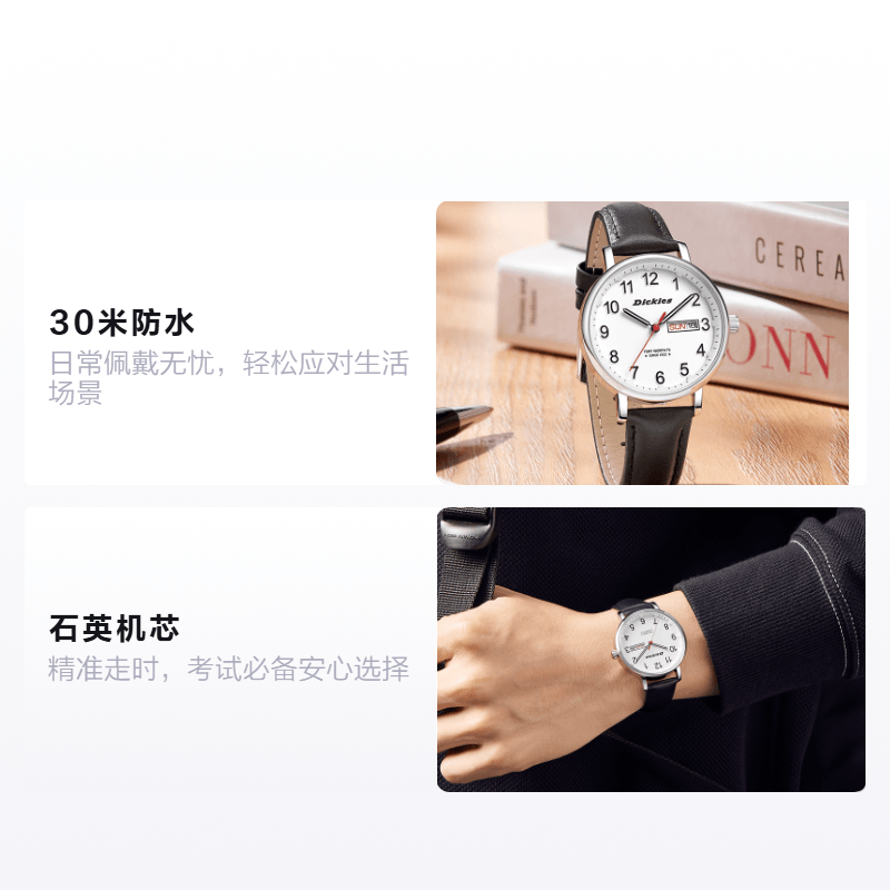 Dickies Quartz Watch 42mm White Dial — фото 1