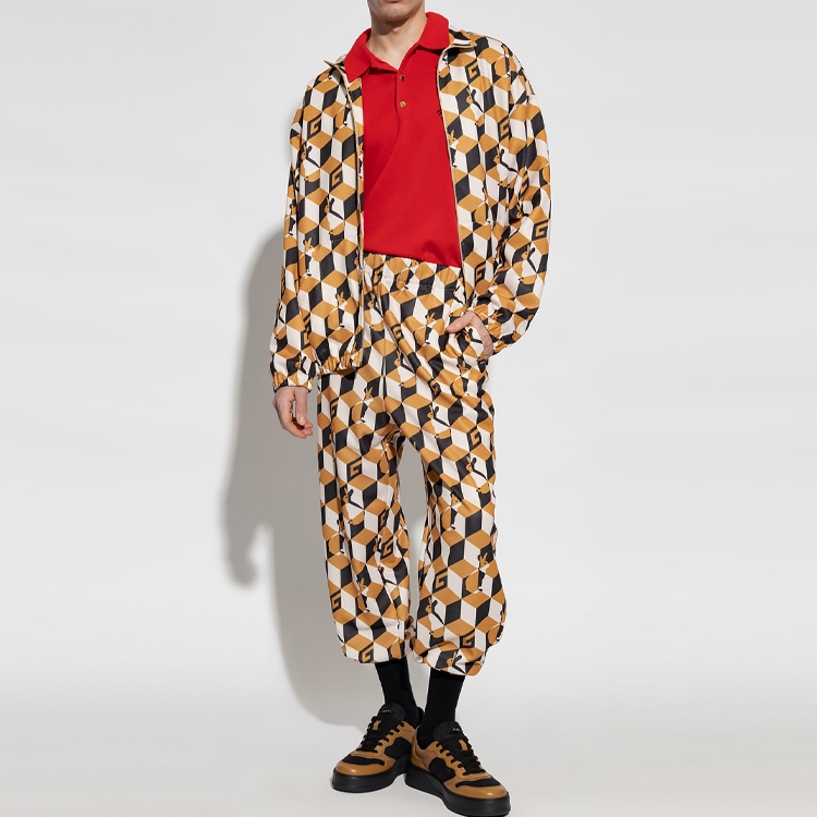 Gucci SS23 Diamond Print Jacket Yellow — фото 7