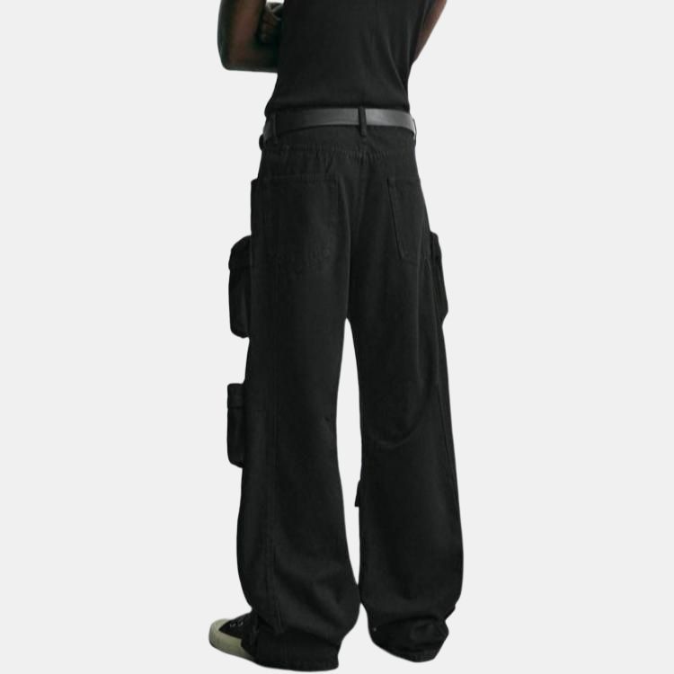 Zara Cargo Denim Pants — фото 4