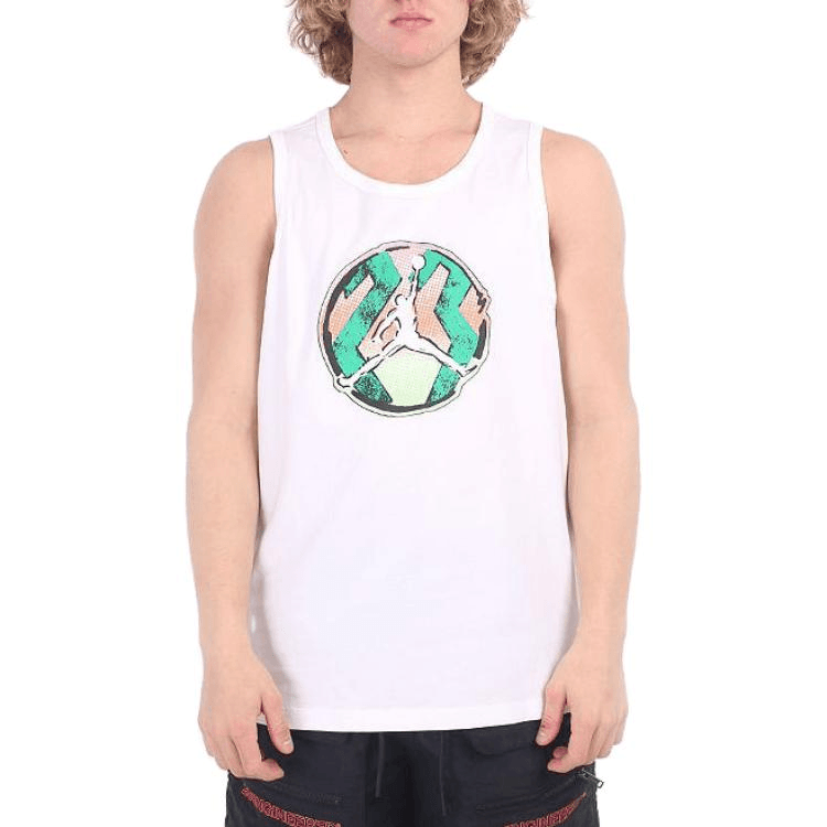 Jordan SS22 Logo Print Tank Top White — фото 2