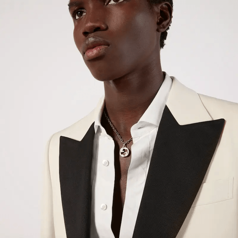 Gucci Interlocking G Silver Necklace — фото 5
