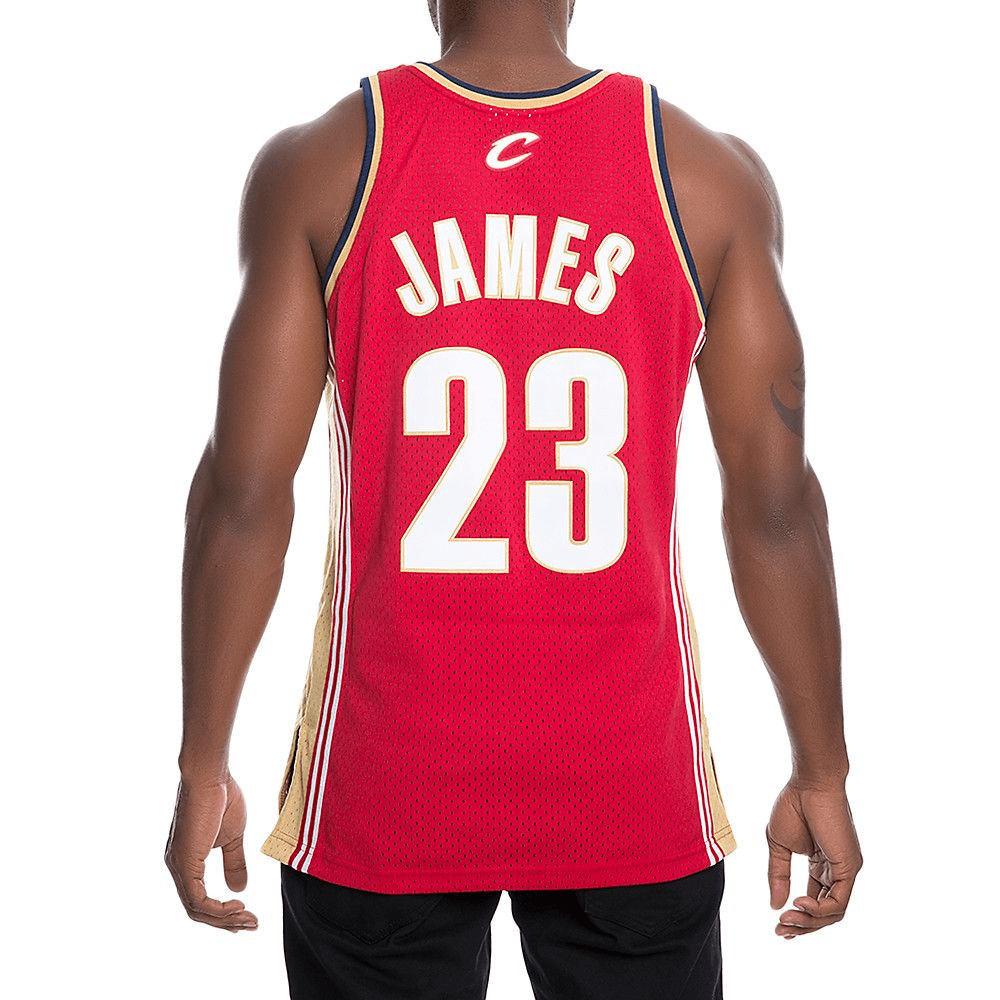 Mitchell & Ness NBA Cavaliers LeBron James 23 Away Jersey Red — фото 3