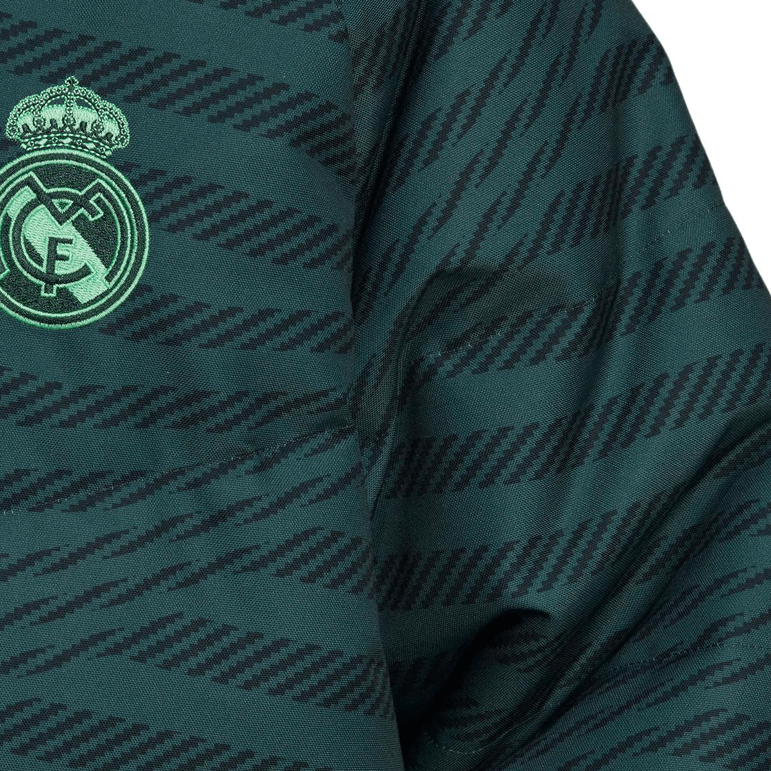 Adidas Real Madrid Hoodie Puffer Jacket Green — фото 4