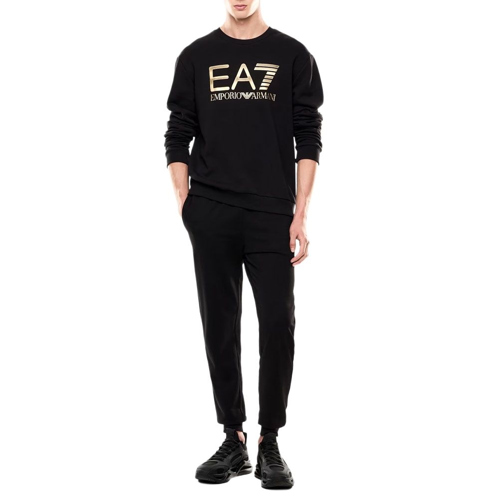 Emporio Armani EA7 Oversized Logo Crewneck Sweatshirt — фото 1