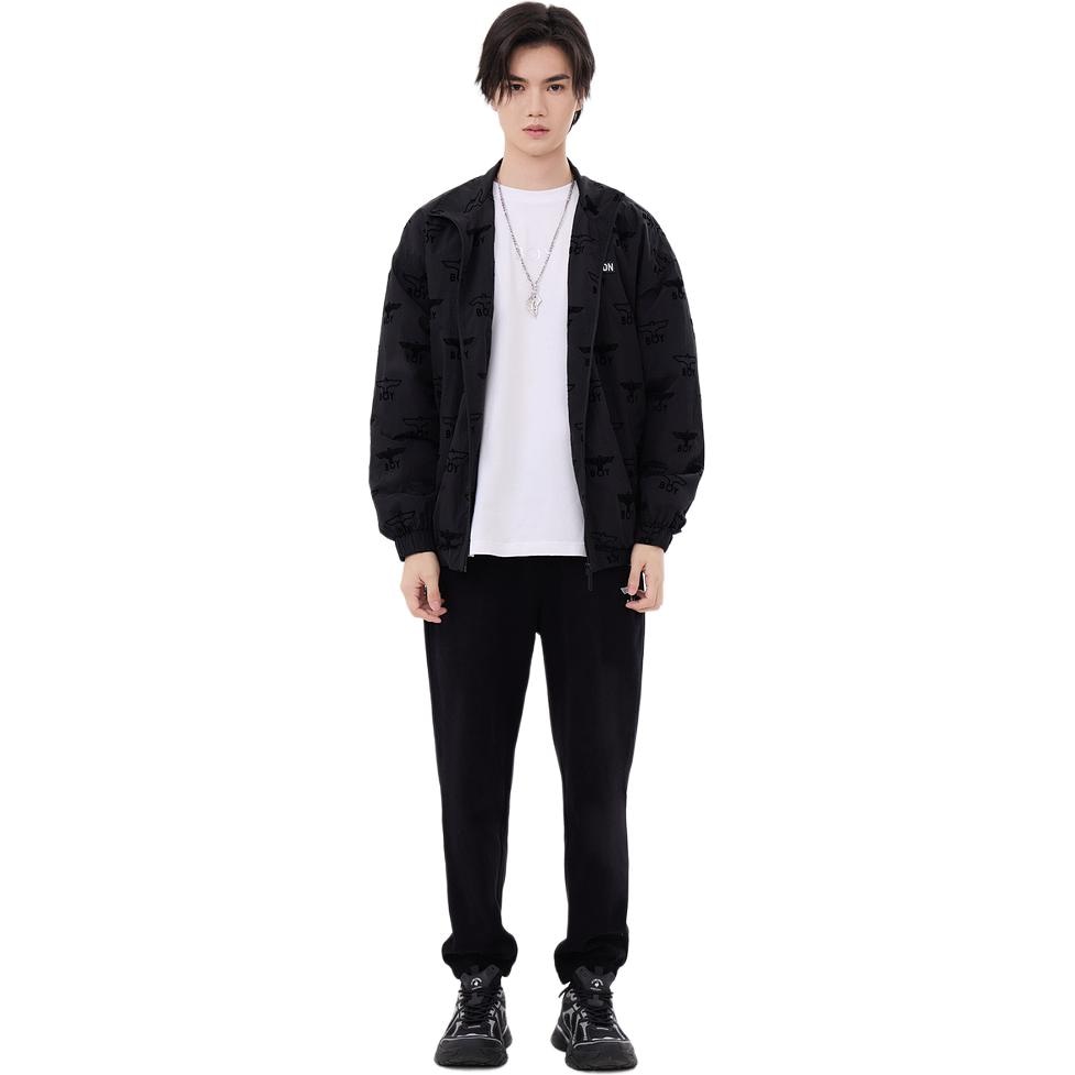 Boy London Letter Print Zip Jacket Black — фото 3