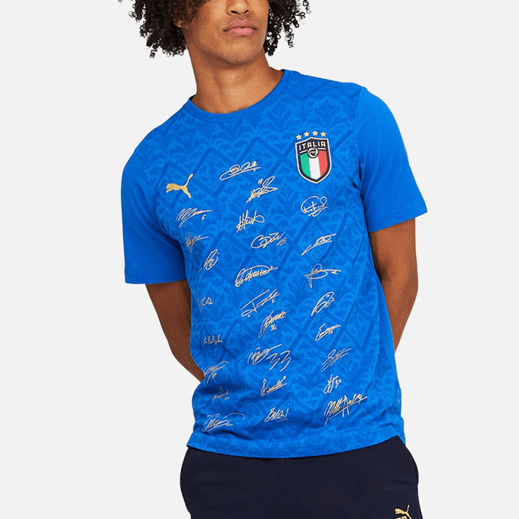 Puma Italy National Team Signed Edition Tee Blue — фото 2