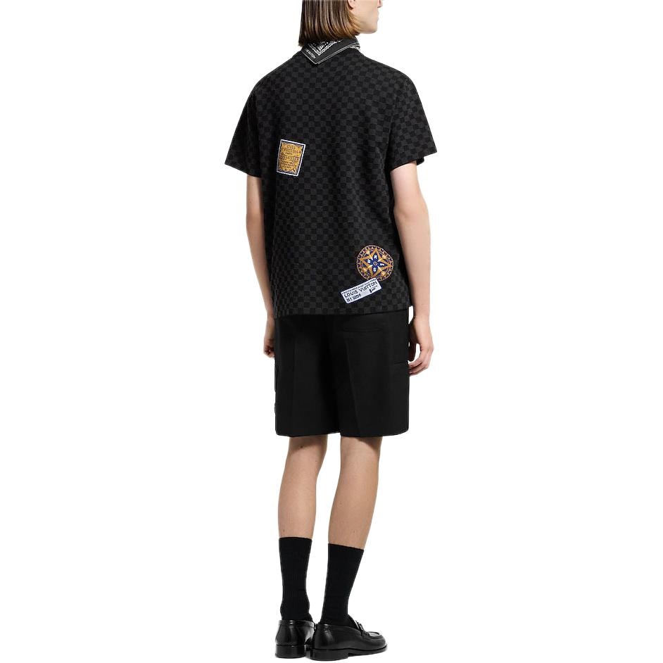 Louis Vuitton SS25 Logo Print T-Shirt Black — фото 3