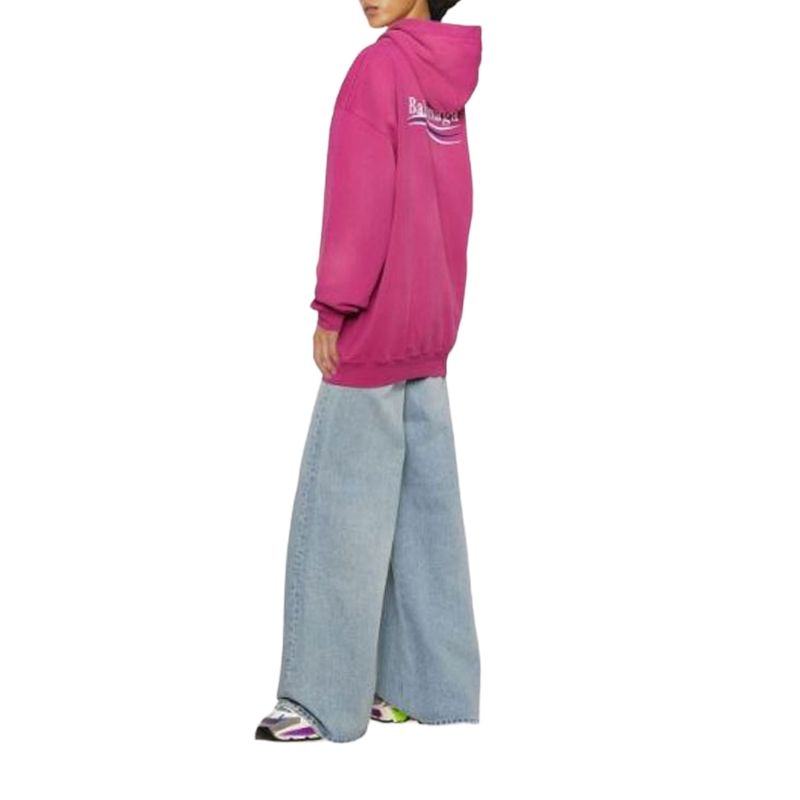 Balenciaga FW22 Logo Hoodie Pink — фото 3
