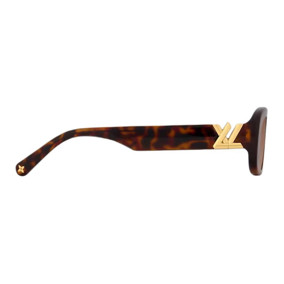 Louis Vuitton Oval Acetate Sunglasses Tortoise — фото 2