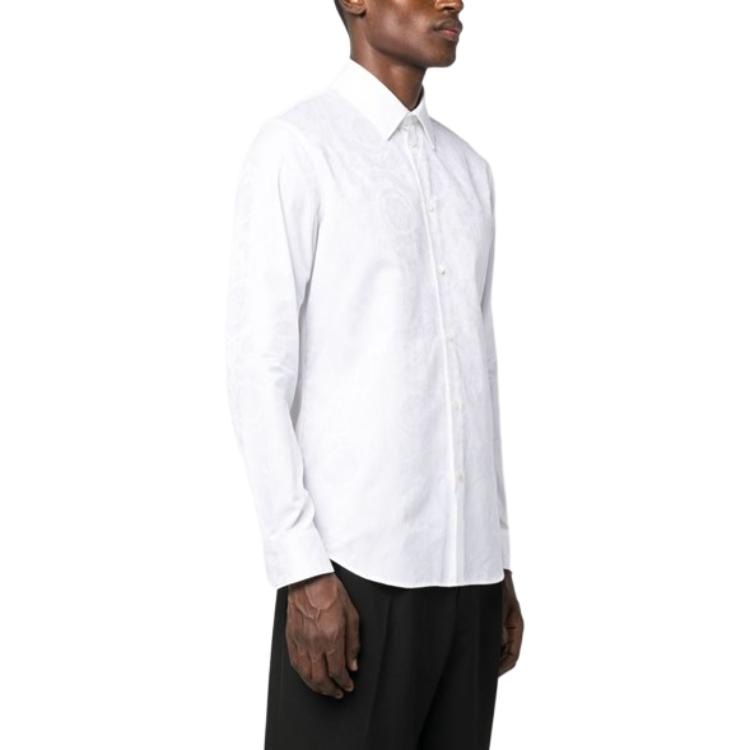 Versace Barocco Silhouette Jacquard Shirt — фото 3