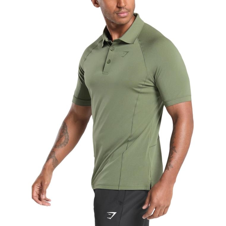 Gymshark Performance Polo Olive — фото 2
