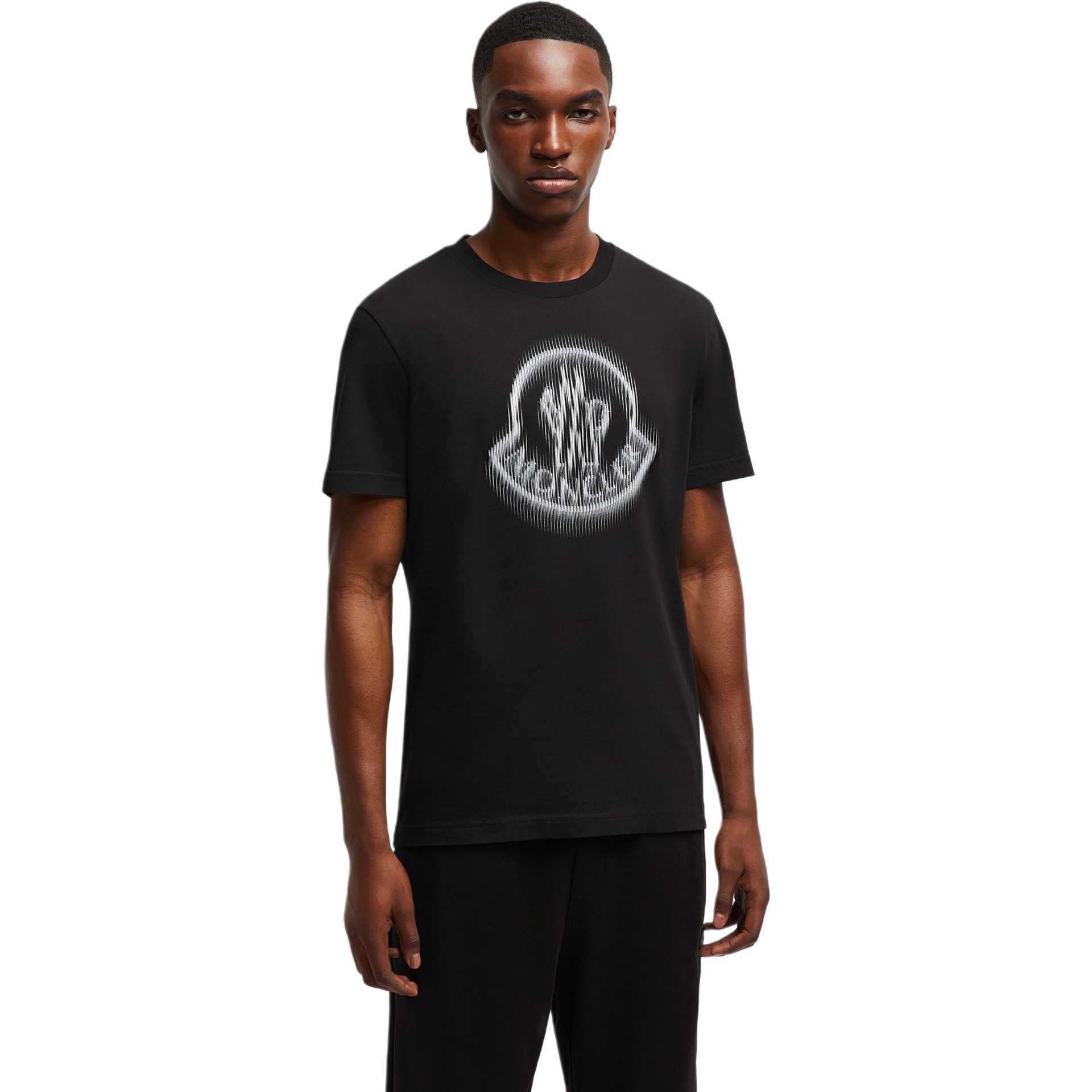 Moncler Logo Print T-Shirt Black — фото 2