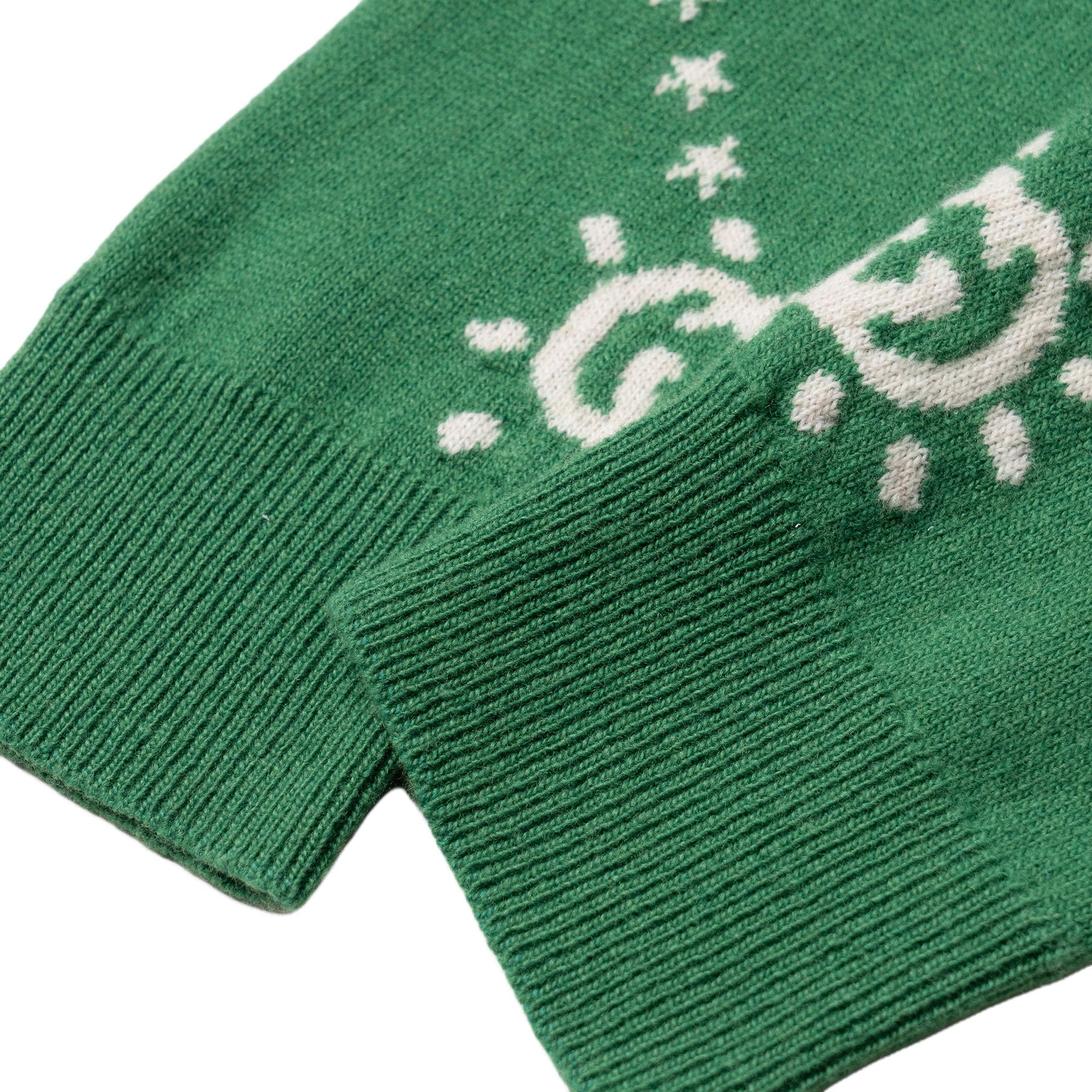 Gucci FW23 Logo Knit Sweater Green — фото 4