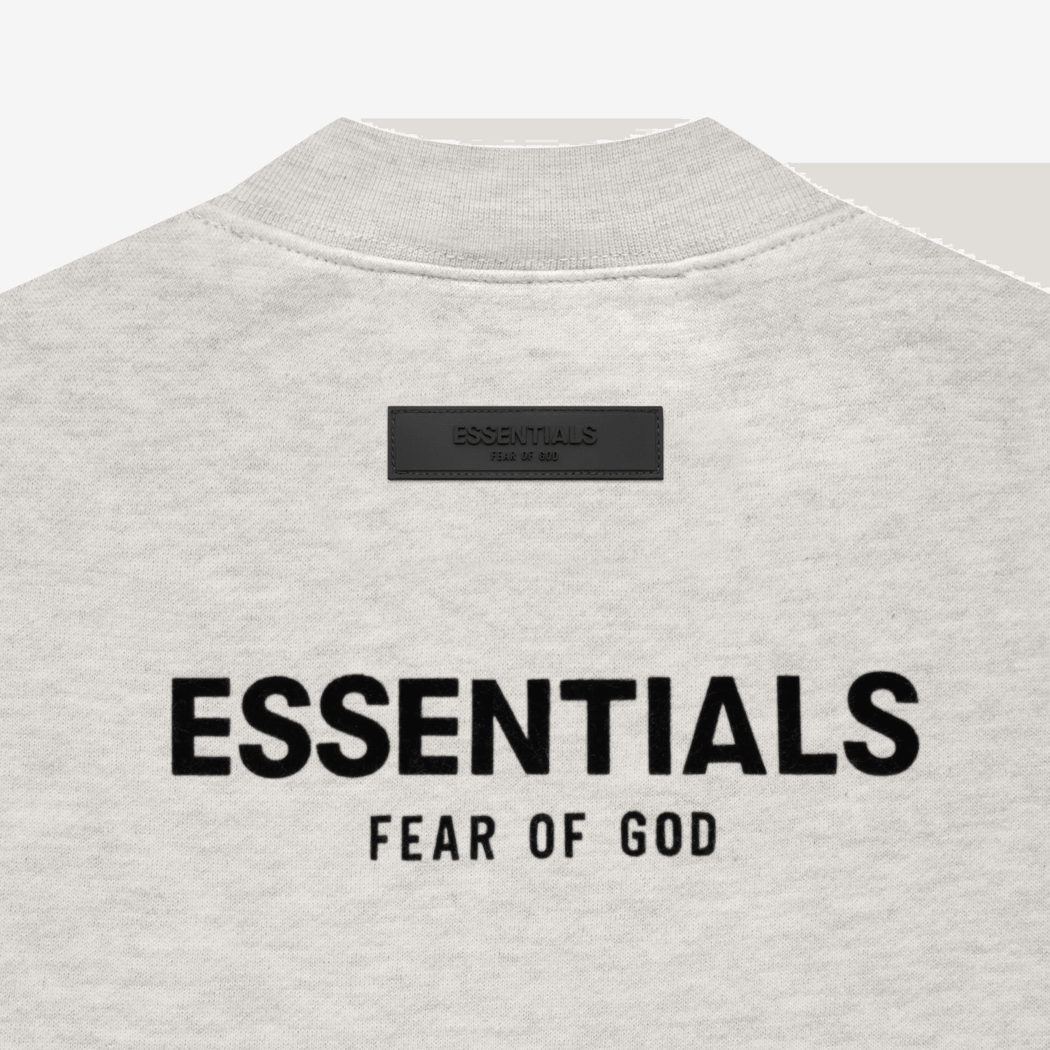 Fear Of God Essentials SS22 Kids Crewneck Light Oatmeal Logo — фото 3