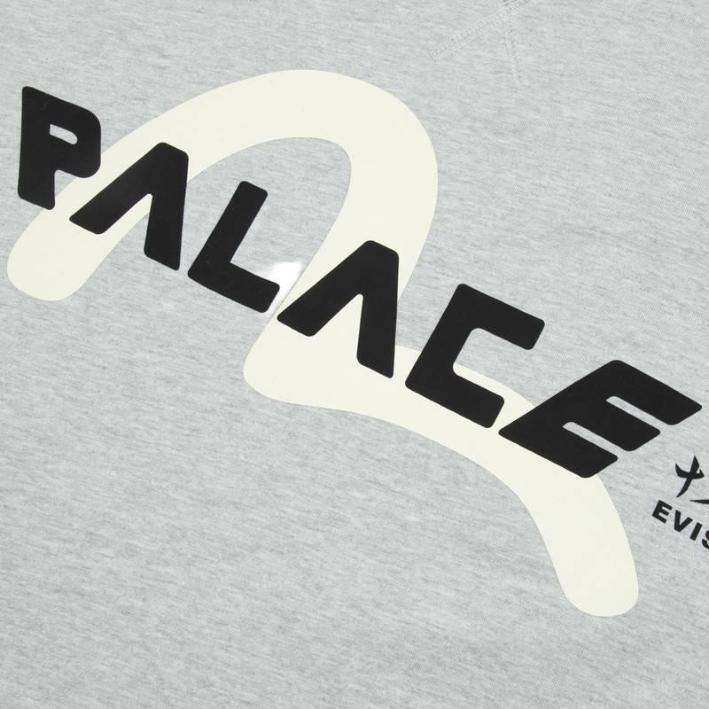 Palace x Evisu SS24 T-Shirt Grey — фото 2