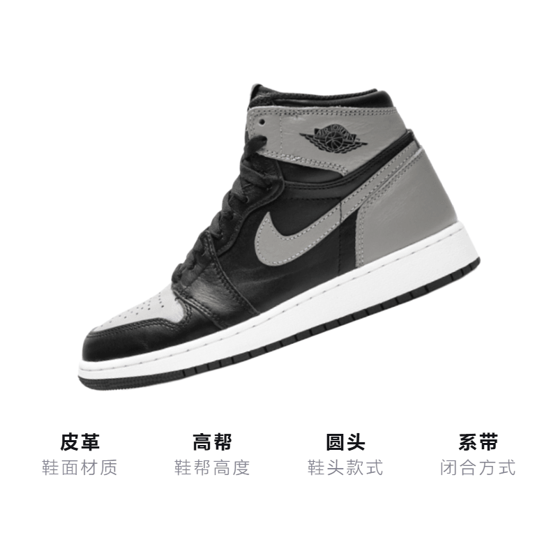Jordan Air Jordan 1 Retro High Shadow 2018 GS — фото 2