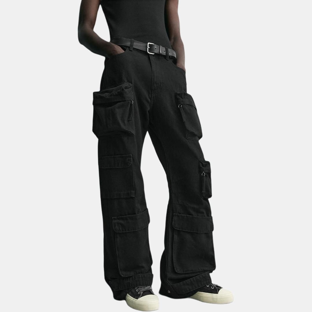 Zara Cargo Denim Pants — фото 2