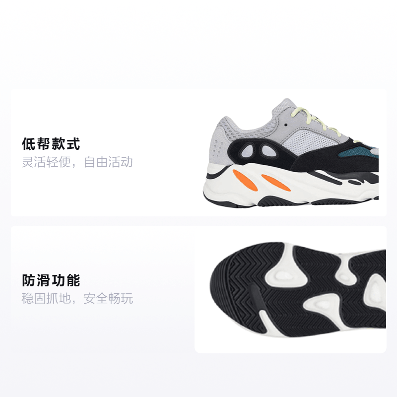 adidas originals Yeezy boost 700 Wave Runner Solid Grey — фото 1