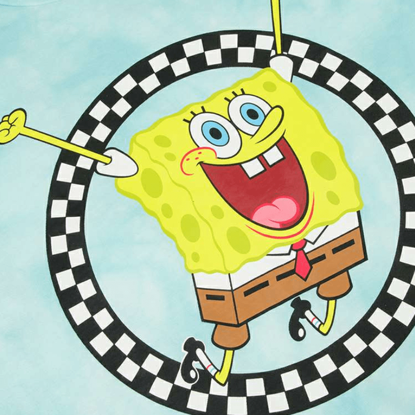 Vans x SPONGEBOB SquarePants Plaid Tee Blue — фото 3