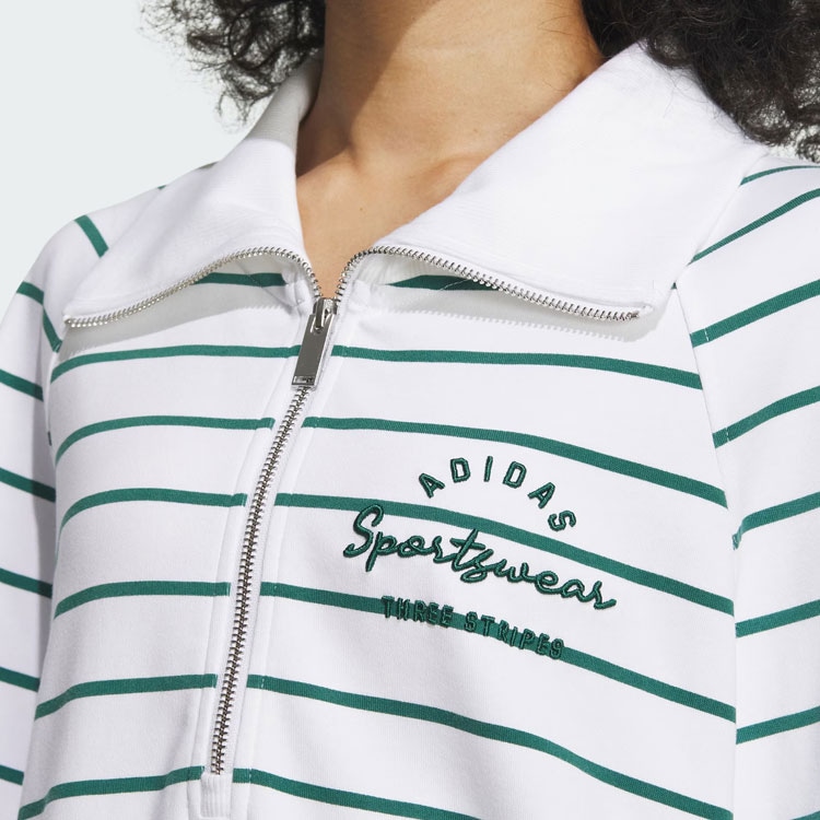Adidas Verbiage Half-Zip Stripe Top T — фото 4
