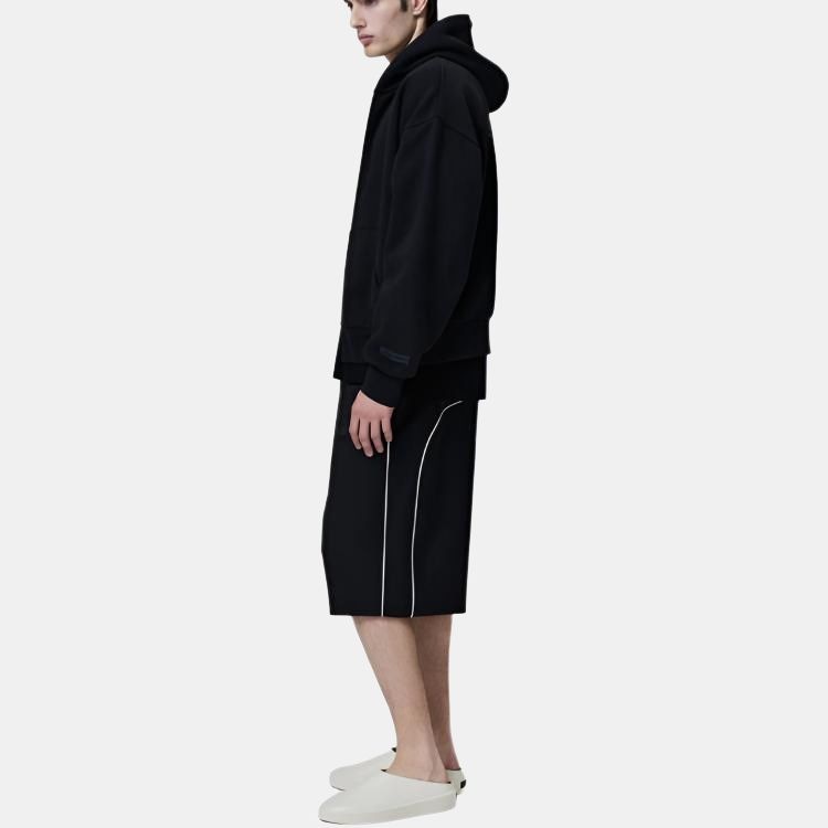 Fear Of God Essentials SS25 Classic Fit Hoodie Jet Black — фото 4