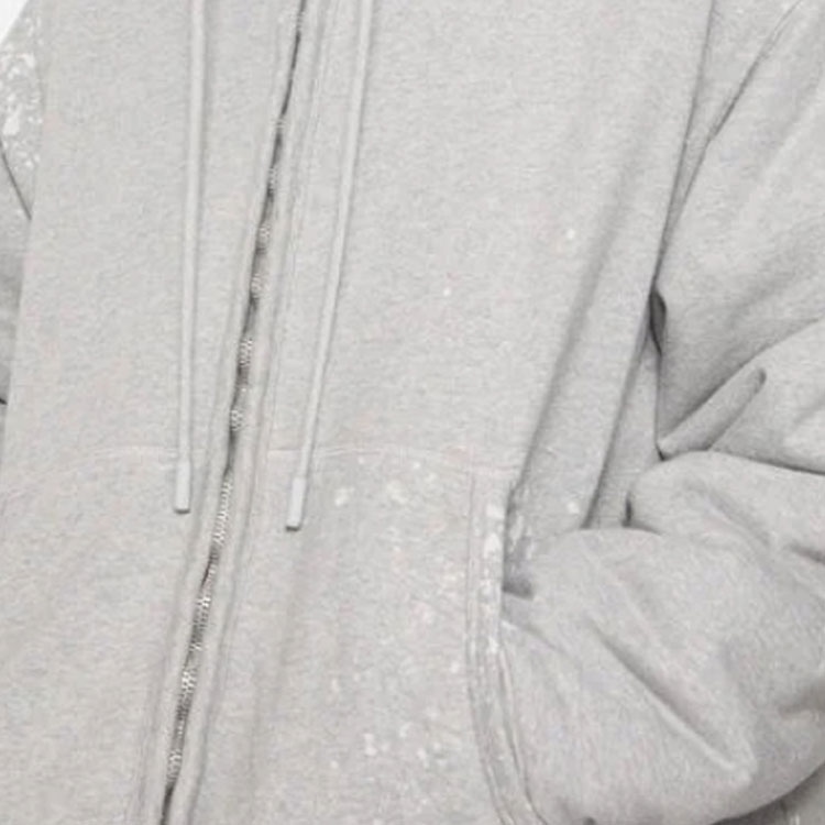 Acne Studios FW25 Fleece Hoodie Gray — фото 4