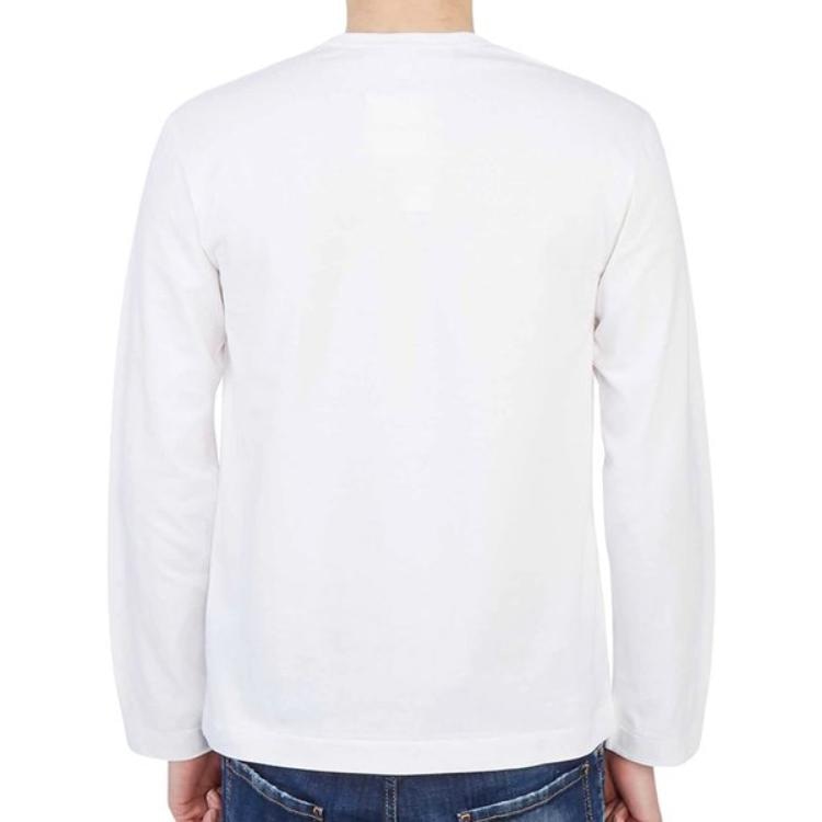 Cdg Play Long Sleeve White — фото 8