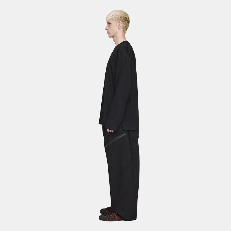 Y-3 FW25 Wide Leg Pants Black — фото 1