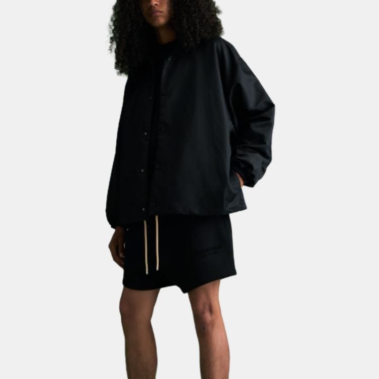 Fear Of God Essentials Coaches Jacket Jet Black — фото 5