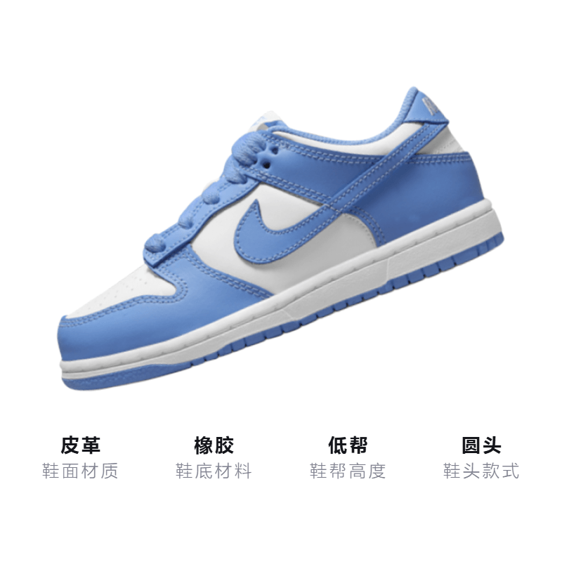 Nike Dunk Low Retro "University Blue" — фото 2