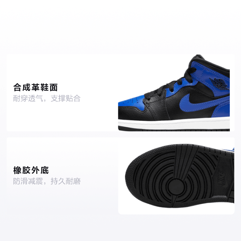 Jordan Air Jordan 1 Mid "Hyper Royal" — фото 1