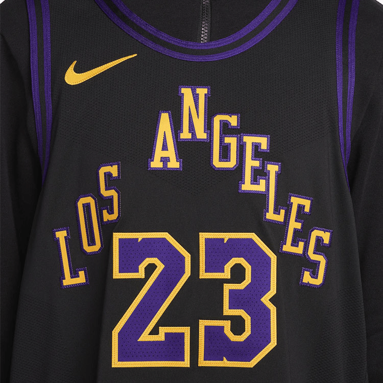 Nike LeBron James Los Angeles Lakers City Edition 2023/24 Jersey — фото 5