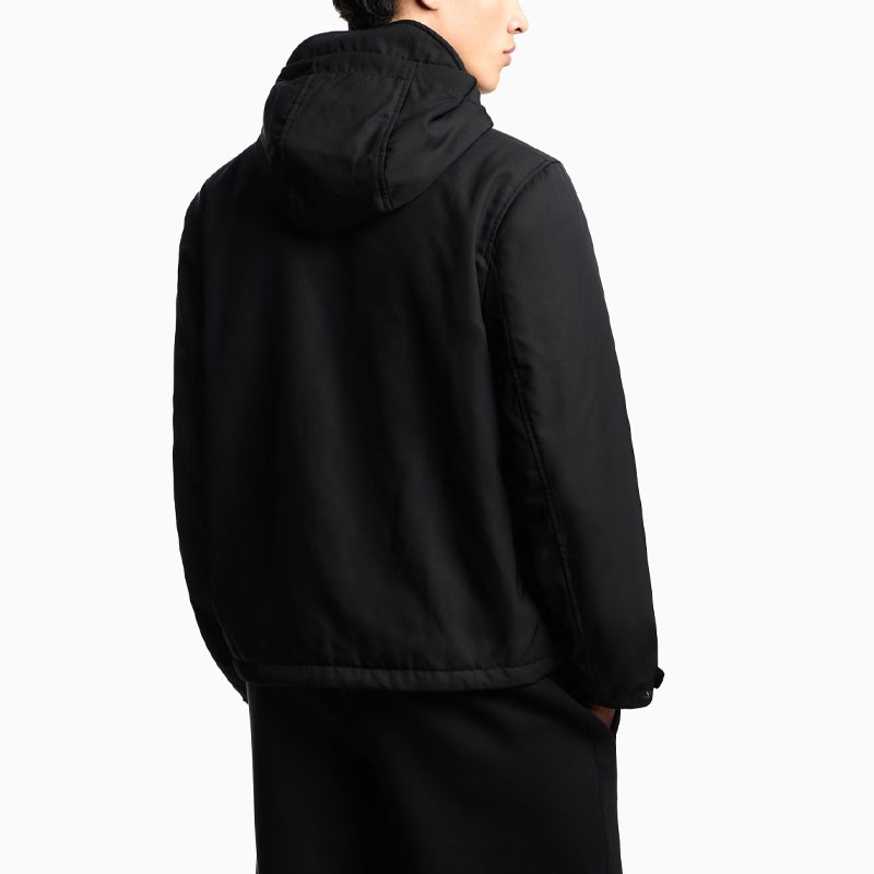 Emporio Armani Hooded Zip Cotton Jacket — фото 6