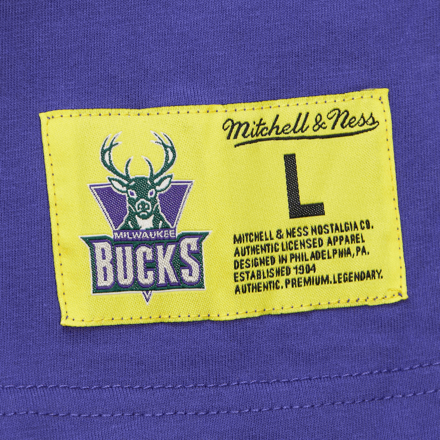 Mitchell & Ness Mitchell Ness x NBA Milwaukee Bucks Neon Nights Premium T — фото 2