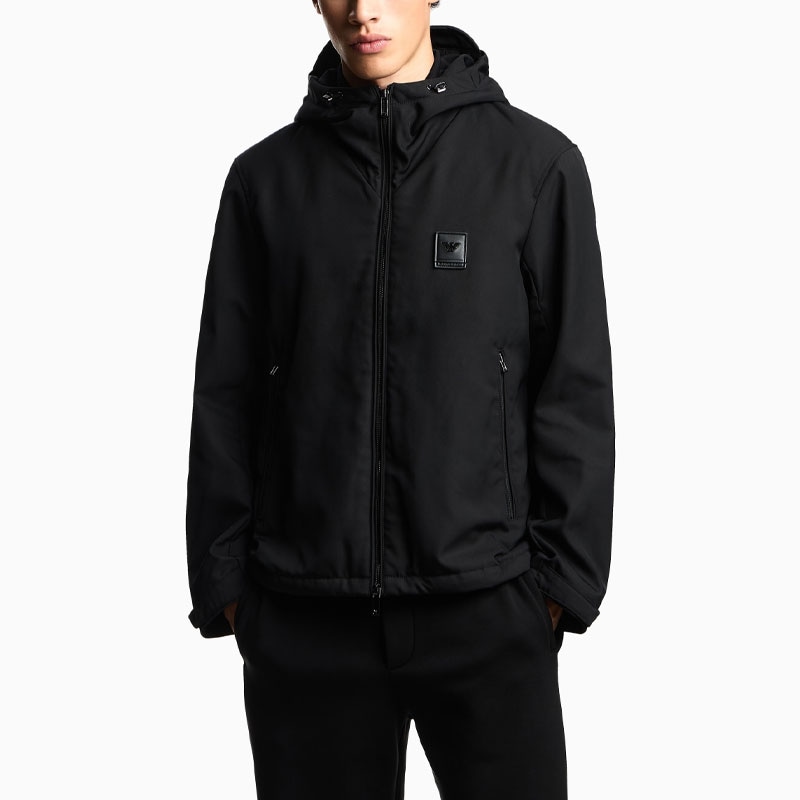 Emporio Armani Hooded Zip Cotton Jacket — фото 5