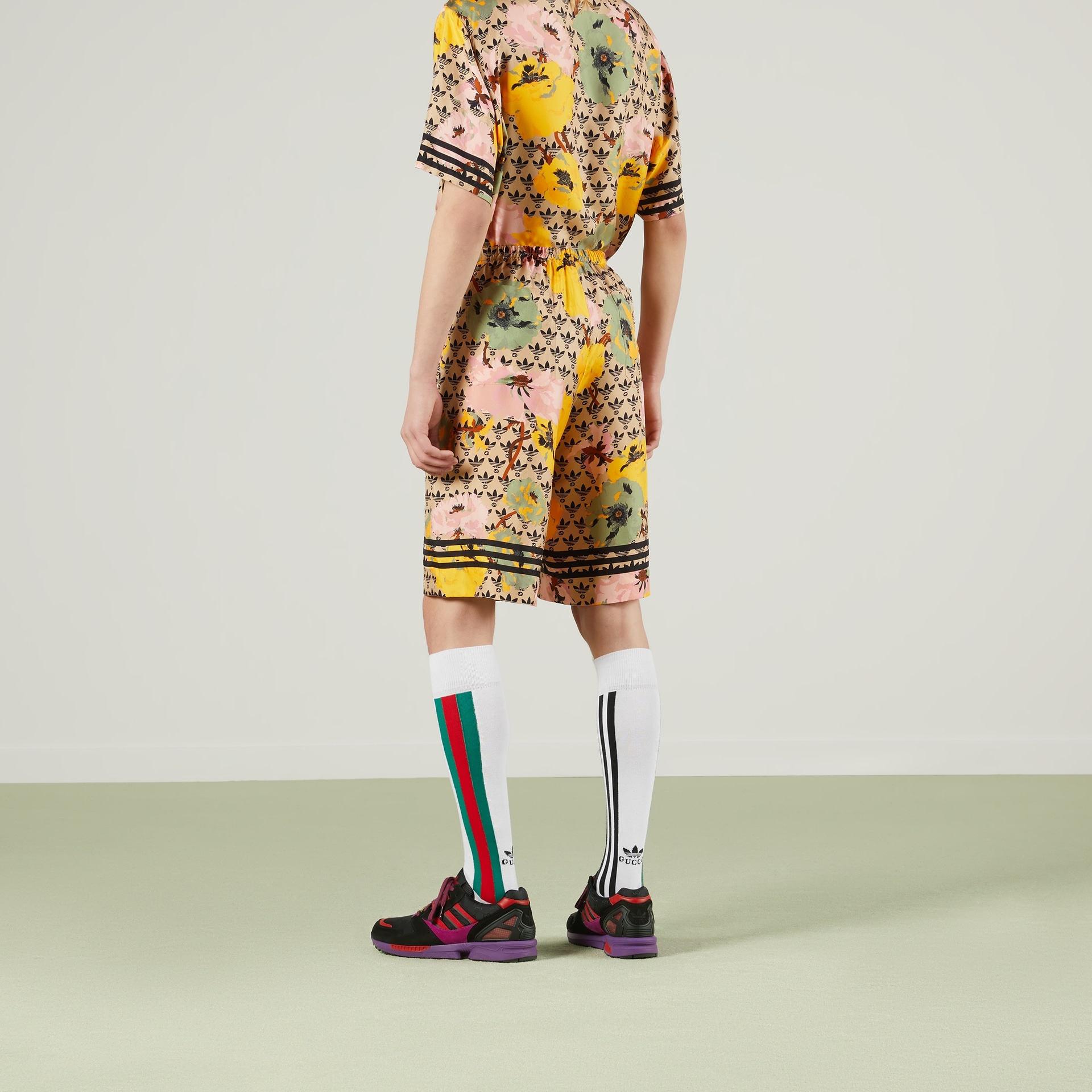Gucci x adidas SS23 Floral Silk Shorts — фото 4