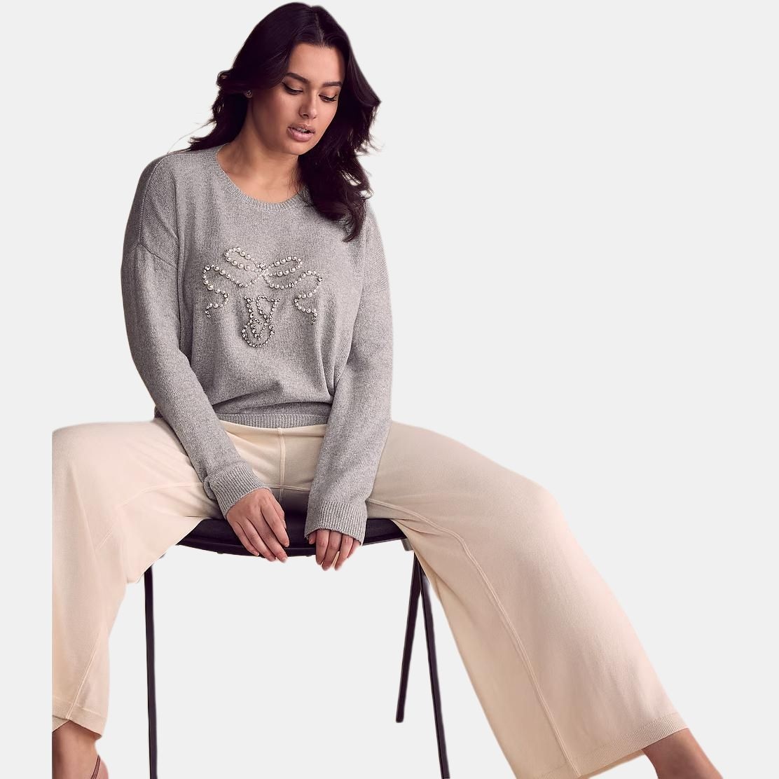 Victoria'S Secret Embellished Crewneck Sweater — фото 2