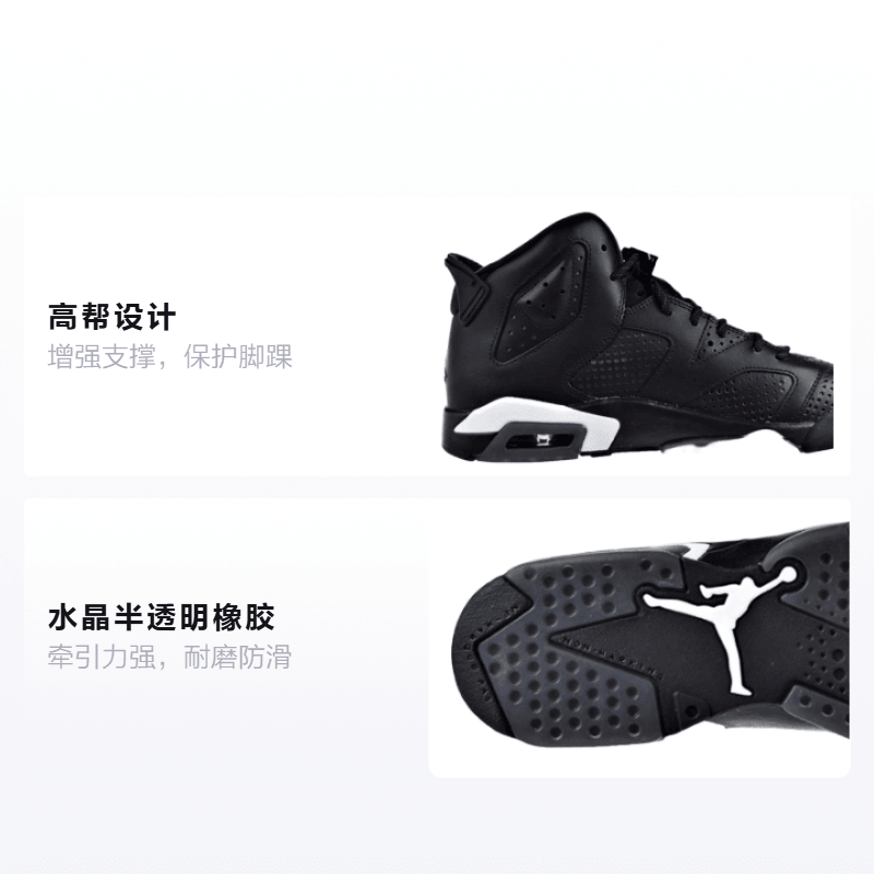 Jordan Air Jordan 6 Retro Black Cat GS — фото 1