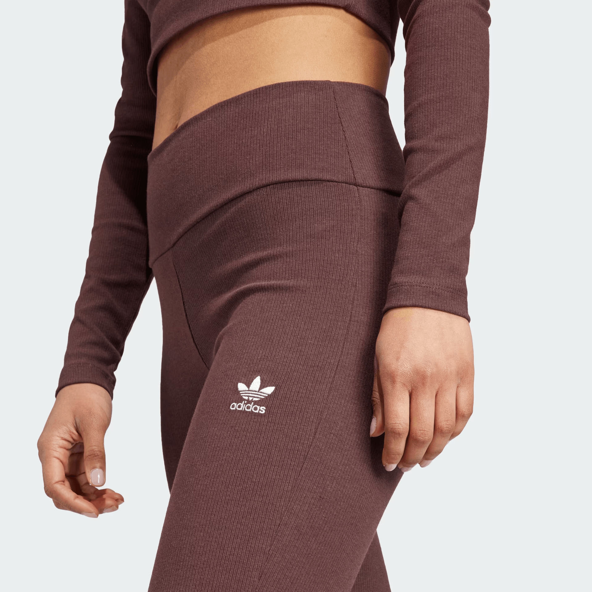 Adidas originals Essentials Rib Flared Pants Logo — фото 4