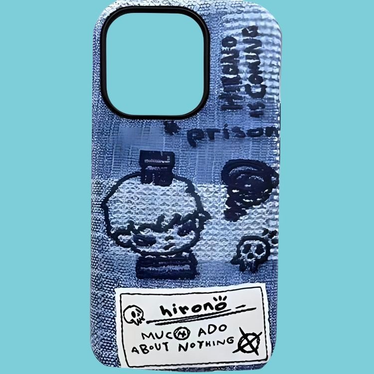 Pop Mart Hirono Ono Thinking Phone Case Denim — фото 3