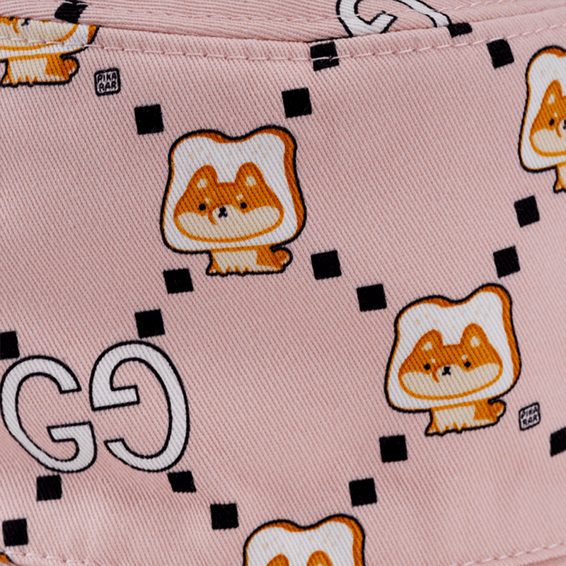 Gucci Animal Print Bucket Hat Pink — фото 4
