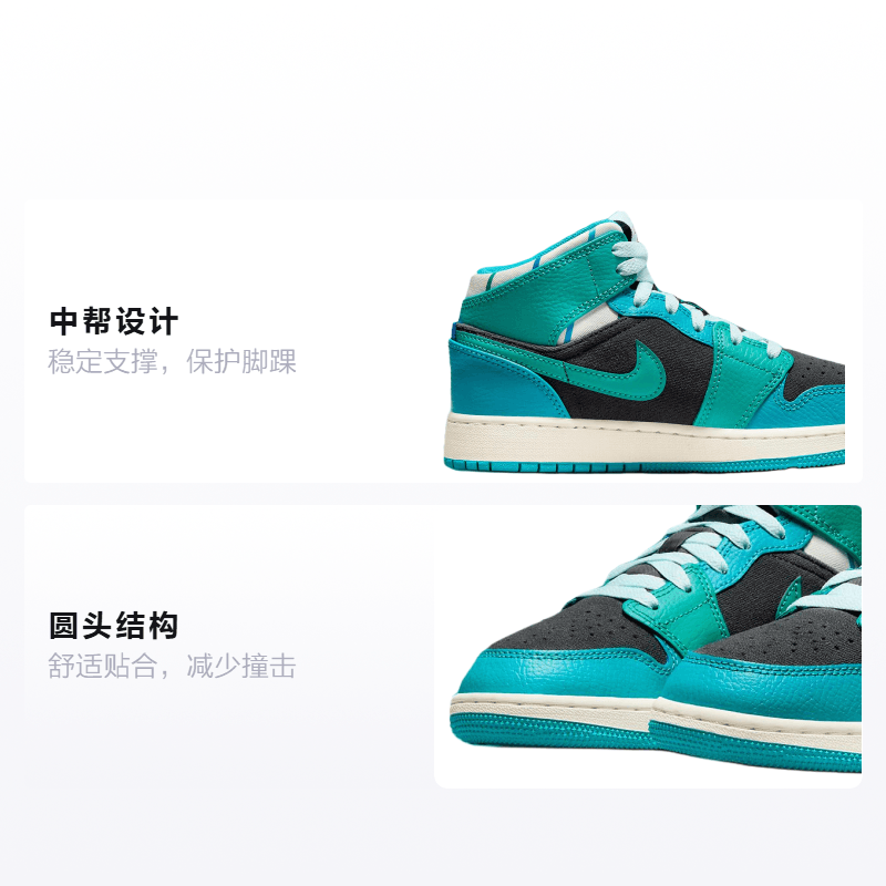 Jordan Air Jordan 1 MID "INSPIRED BY THE GREATEST" GS — фото 8