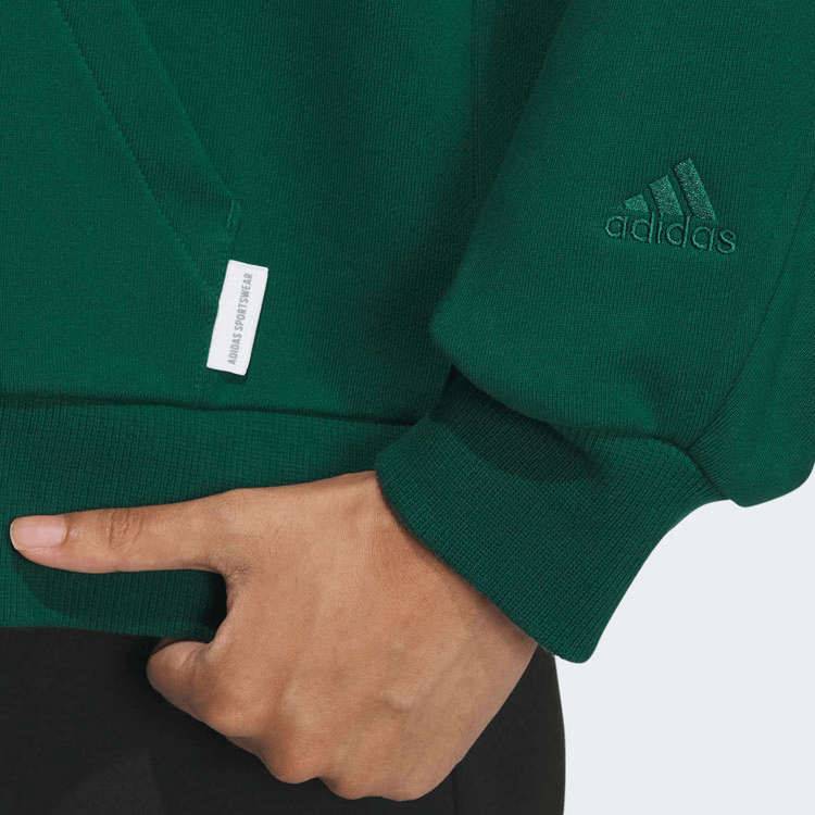Adidas Verbiage Full-Zip Hoodie Forest Green — фото 3