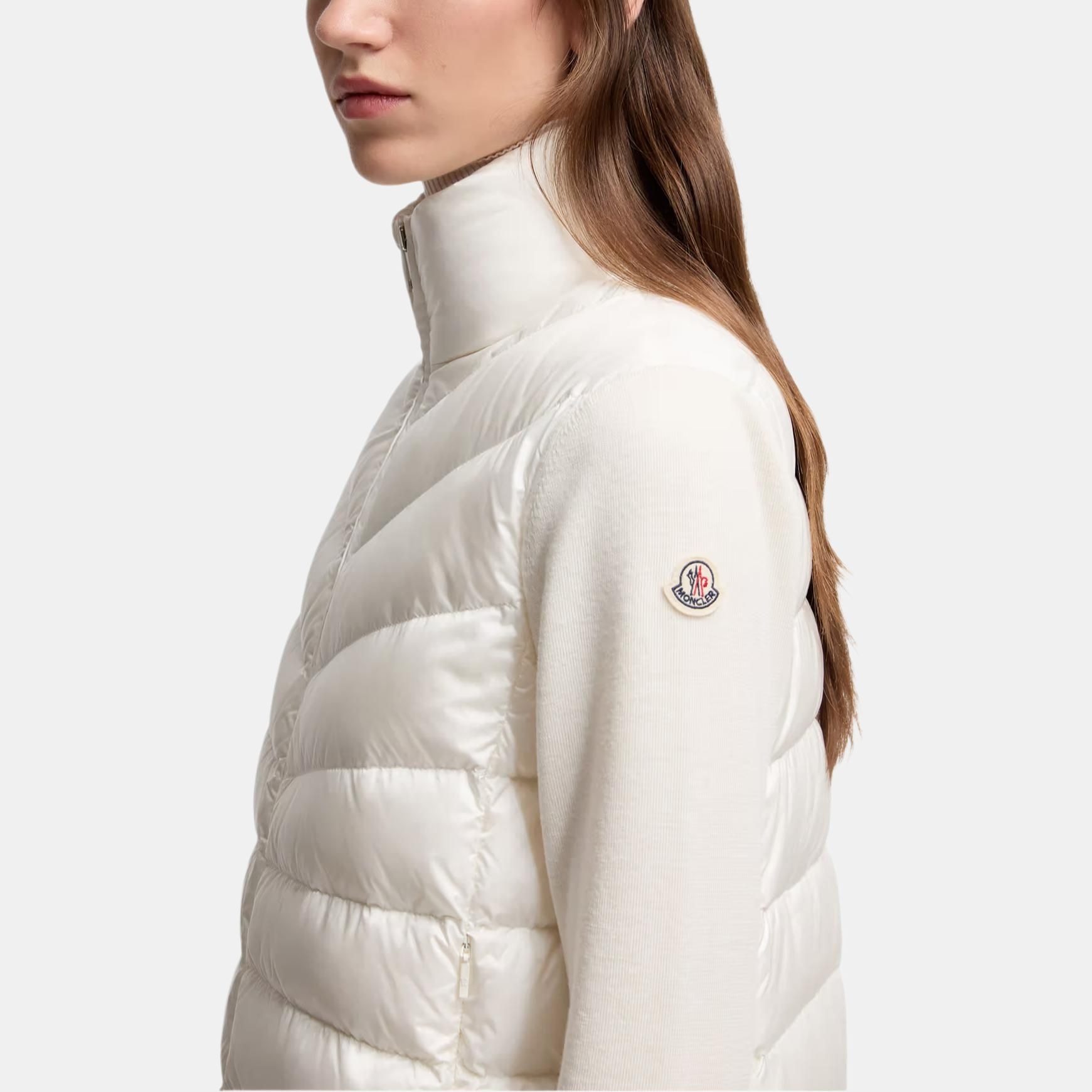 Moncler Padded Wool Cardigan Logo — фото 1