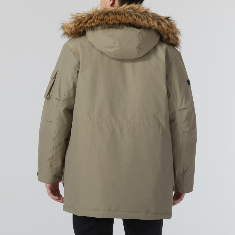 New Balance Long Down Jacket Brown — фото 3