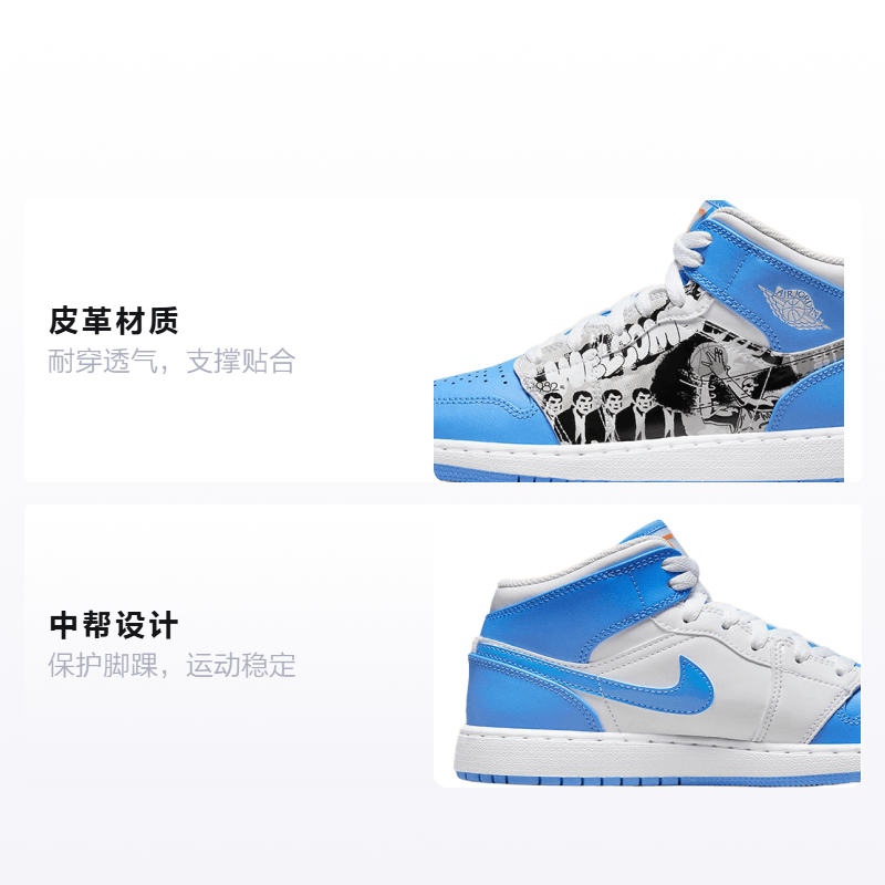 Jordan Air Jordan 1 Mid Game-Winner GS — фото 1