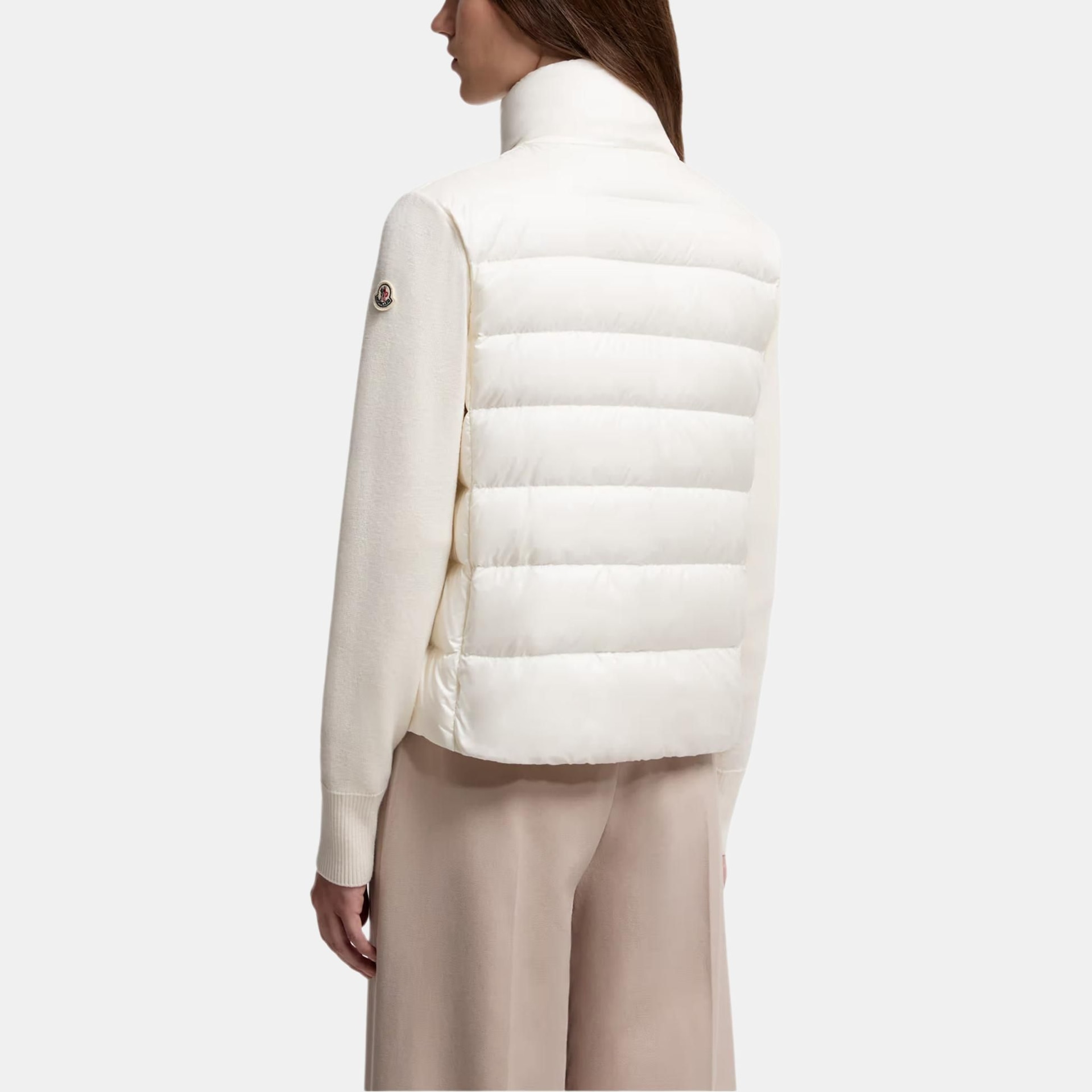 Moncler Padded Wool Cardigan Logo — фото 3