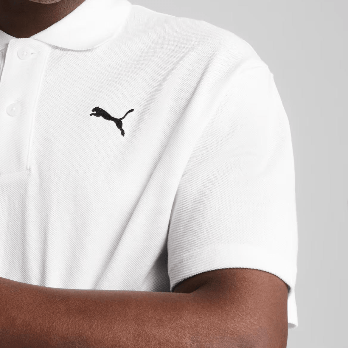 Puma ESS Polo Shirt White — фото 5